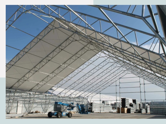 Каркасно-тентовые сооружения от СтальСтрой-Сзр по цене 608 руб.
