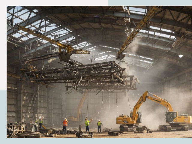 Демонтаж ангаров в Сызрани от 608 руб. за м²