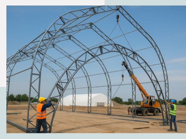 Монтаж ангаров в Сызрани от 608 руб. - Надежно и быстро