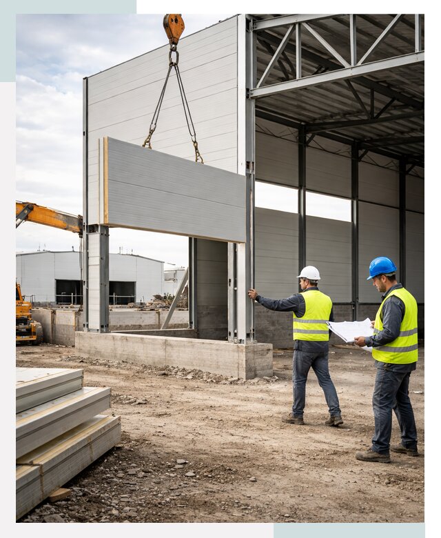 Склад из сэндвич панелей под ключ в Сызрани от 9624 р. | СтальСтрой-Сзр