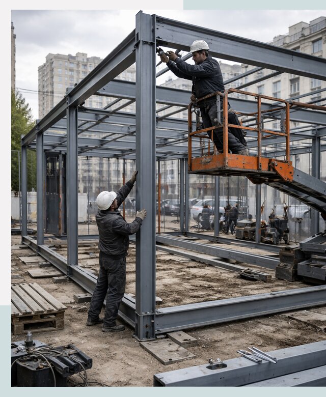 Строительство и монтаж торговых павильонов под ключ в Сызрани